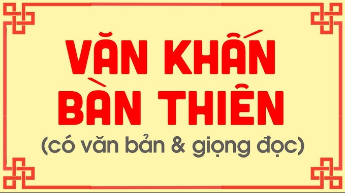 Văn khấn bàn thờ thông thiên